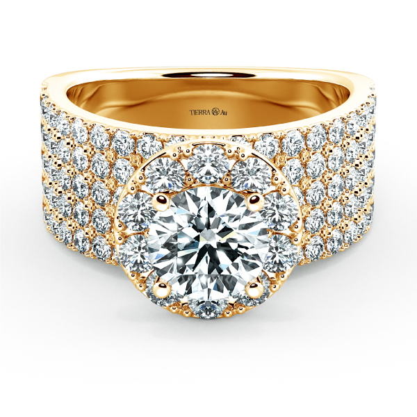 Nhẫn đính hôn Halo bản lớn NCH2013 1